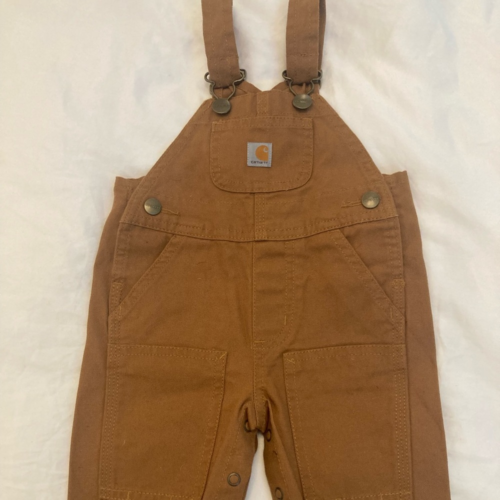Carhartt baby overalls bibs. 3 month old